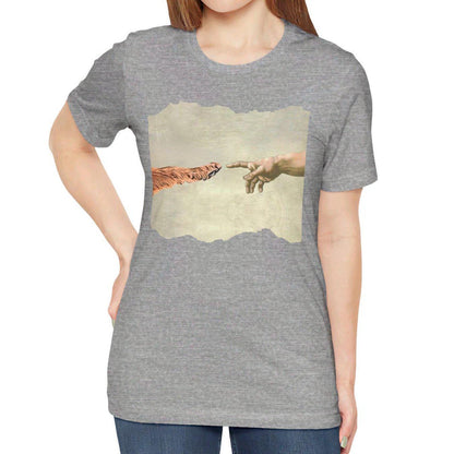 Dog Paw Creation of Adam Shirt - Animal Lover Gift for Dog Owners