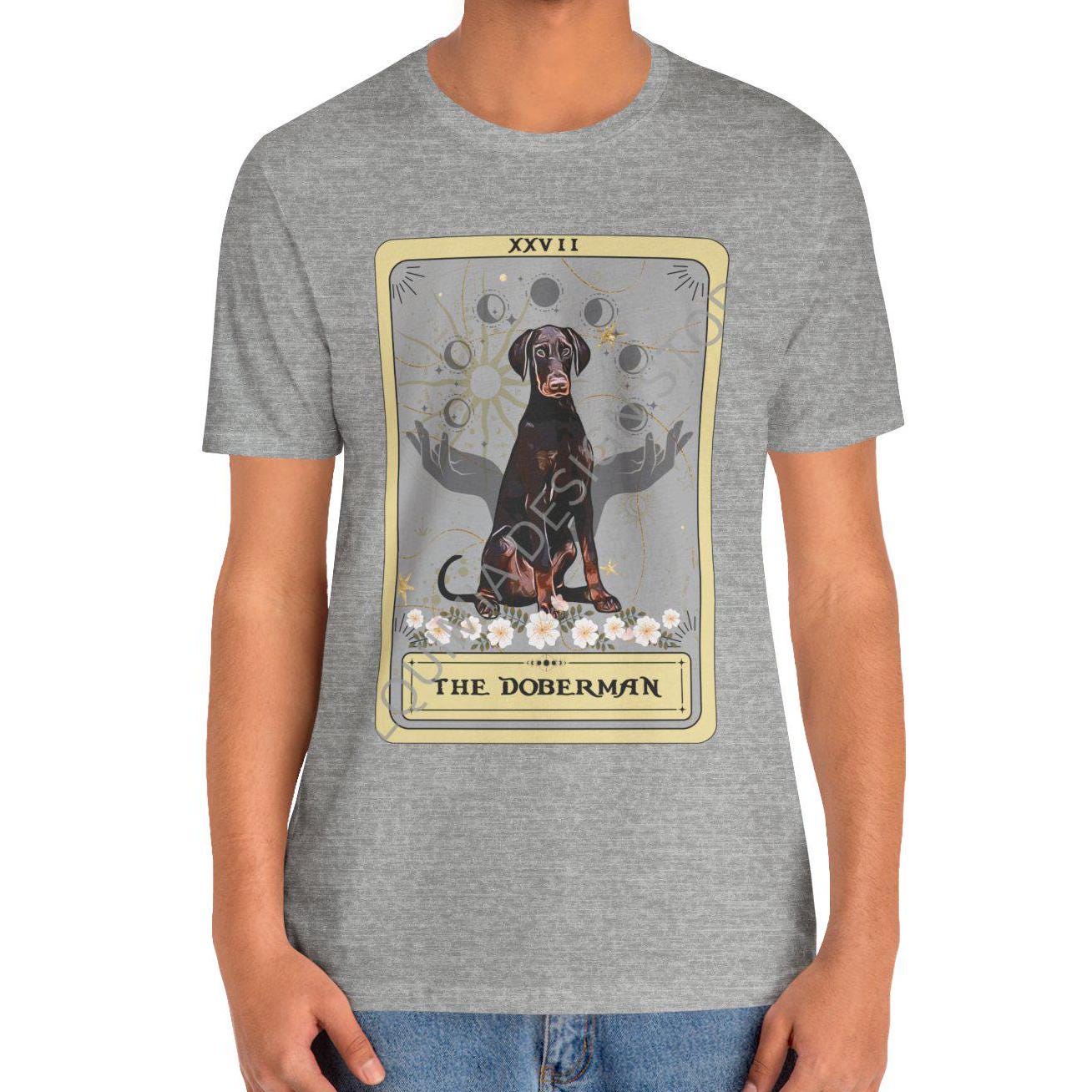 Red Doberman Tarot Card Shirt - Gifts for Doberman Owners