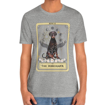 Red Doberman Tarot Card Shirt - Gifts for Doberman Owners