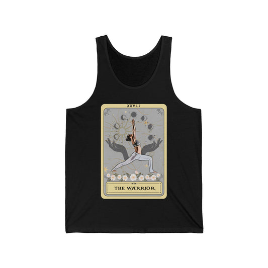 The Warrior Tarot Card Tank Top, Yoga Pose Shirt, Yoga Tank Top