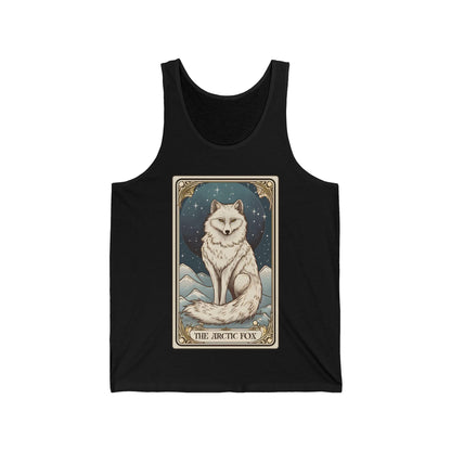 The Arctic Fox Tarot Card Tank Top, White Fox Shirt Arctic Fox