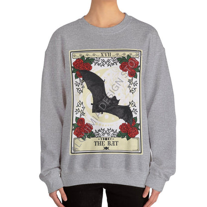 Bat Sweatshirt, The Bat Tarot Card Sweatshirt, Bat Lover Gifts