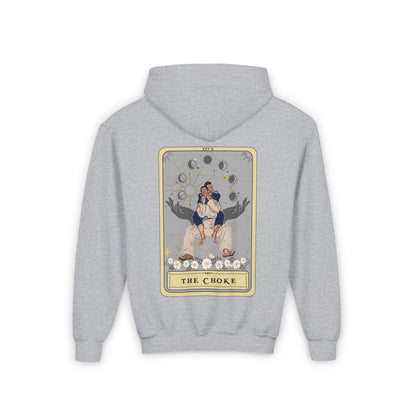 Jiu Jitsu Youth Hoodie, The Choke Tarot Card JiuJitsu YOUTH SIZE Hooded