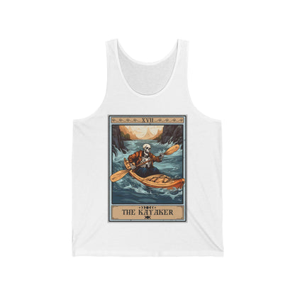 The Kayaker Tarot Card Tank Top, Kayak Shirt Kayaking Lover Gifts