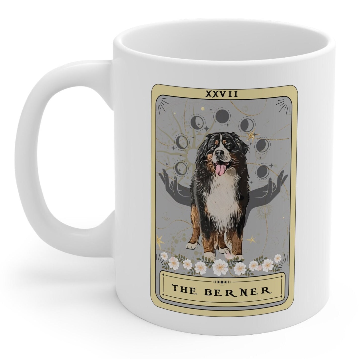 Bernese Mountain Dog Tarot Card Mug - Gifts for Berner Owners and Moms