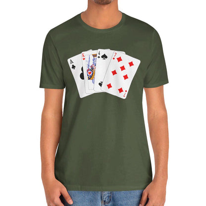 AK-47 Shirt, AK47 Poker Playing Cards T-shirt Kalashnikov Tee