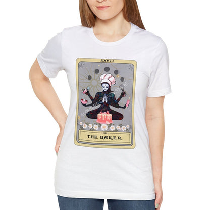 Baking Shirt, The Baker Goddess Tarot Card Shirt, Baking Lover Gifts Cake Decorator Gift Pastry Chef T-shirt