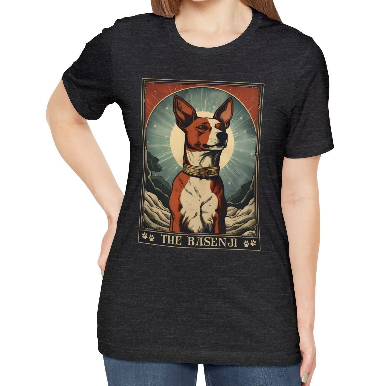 Basenji Tarot Card Shirt - Gifts for Basenji Moms and Owners