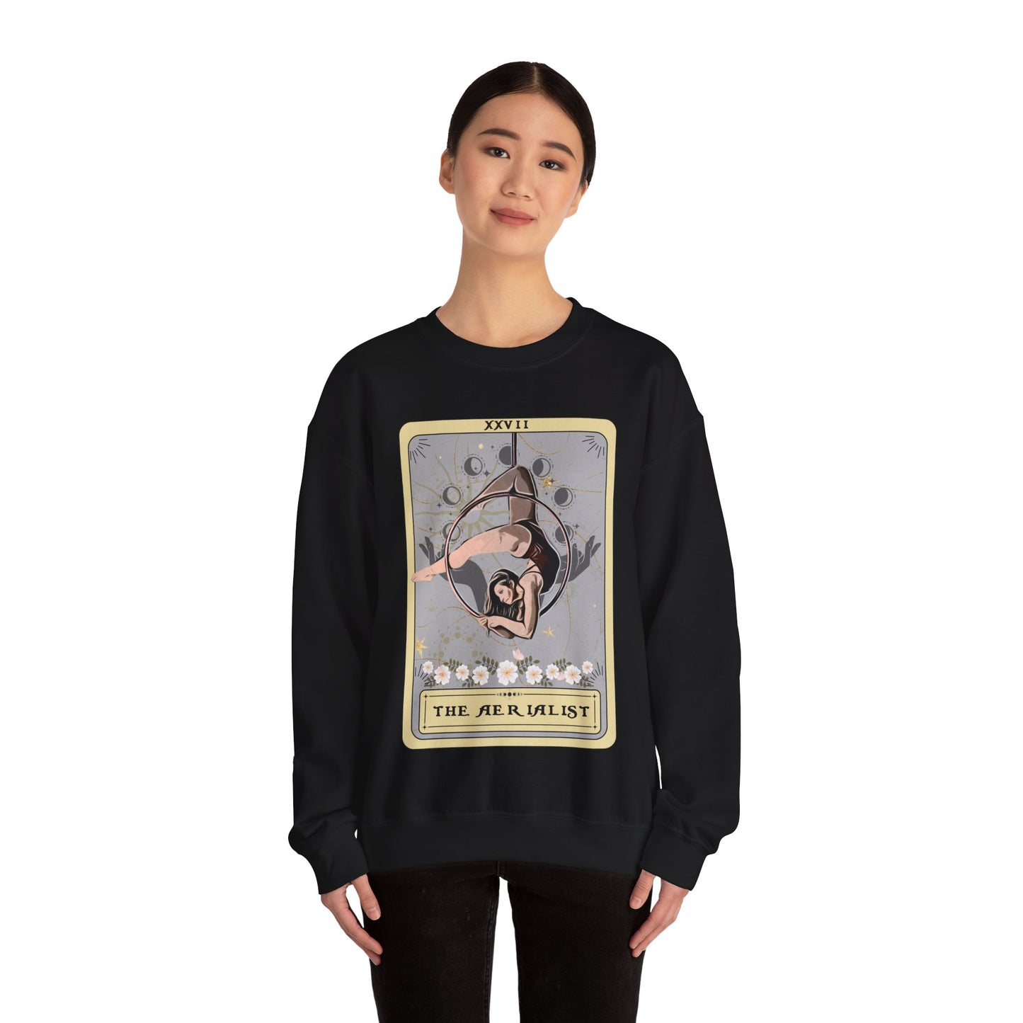 The Aerialist Tarot Card Sweatshirt, Aerial Hoop Sweater