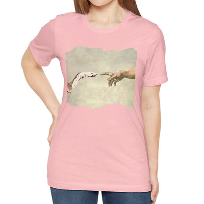 Dog Lover Shirt - Human Hand and Paw Design
