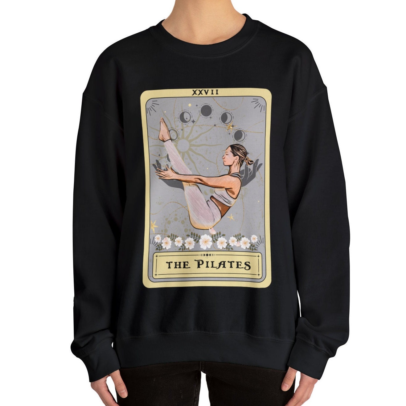 Pilates Sweatshirt, The Pilates Tarot Card Sweatshirt, Pilates Gift