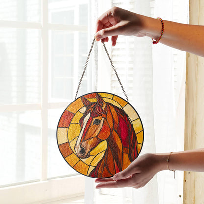Horse Stained Glass SunCatcher Horse Light Catcher Window Hanging Home Decor
