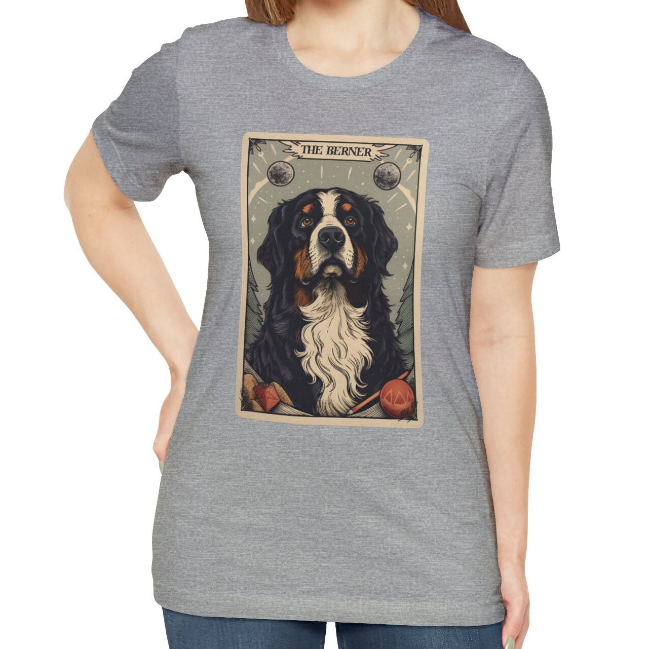 Bernese Mountain Dog Shirt, The Berner Tarot Card Shirt Bernese Dog Mom Gift