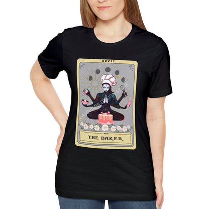 Baking Shirt, The Baker Goddess Tarot Card Shirt, Baking Lover Gifts Cake Decorator Gift Pastry Chef T-shirt
