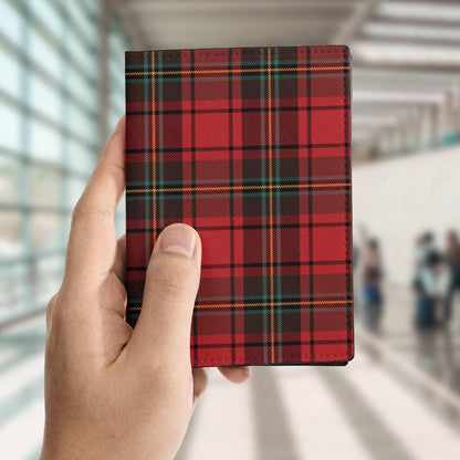 Red Tartan Passport Holder Plaid Passport Cover Travel Gift Scottish Tartan