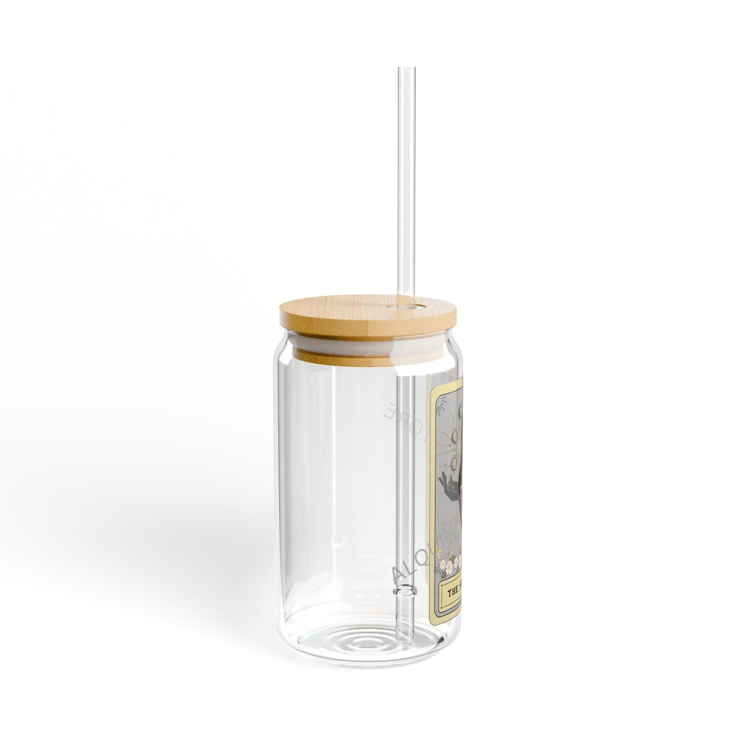 Aerialist Tarot Card Tumbler - 16oz Aerial Dancing Sipper Glass with Lid