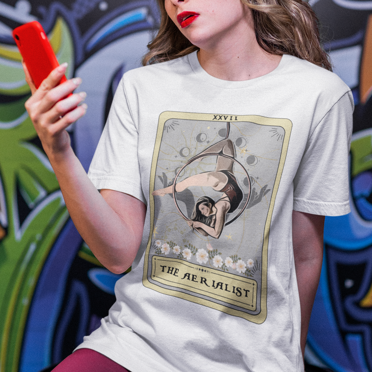 The Aerialist Tarot Card Shirt, Aerialist Hoop T-shirt