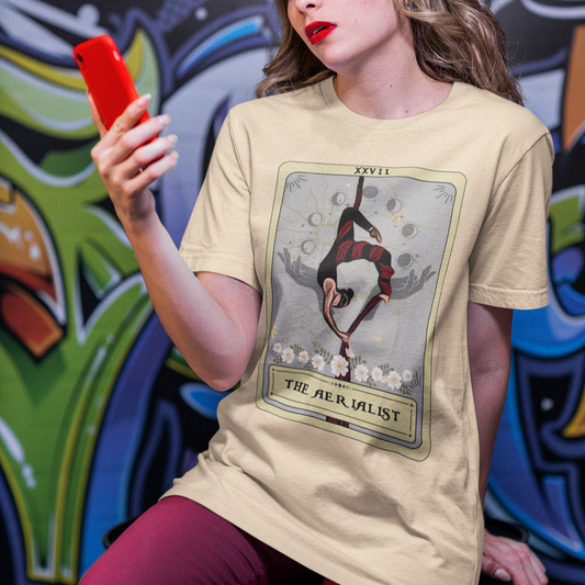 The Aerialist Tarot Card T-shirt, Aerial Silks