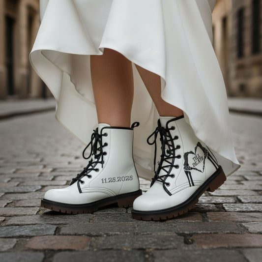 Till Death Custom Bride Boots, Wedding Boots