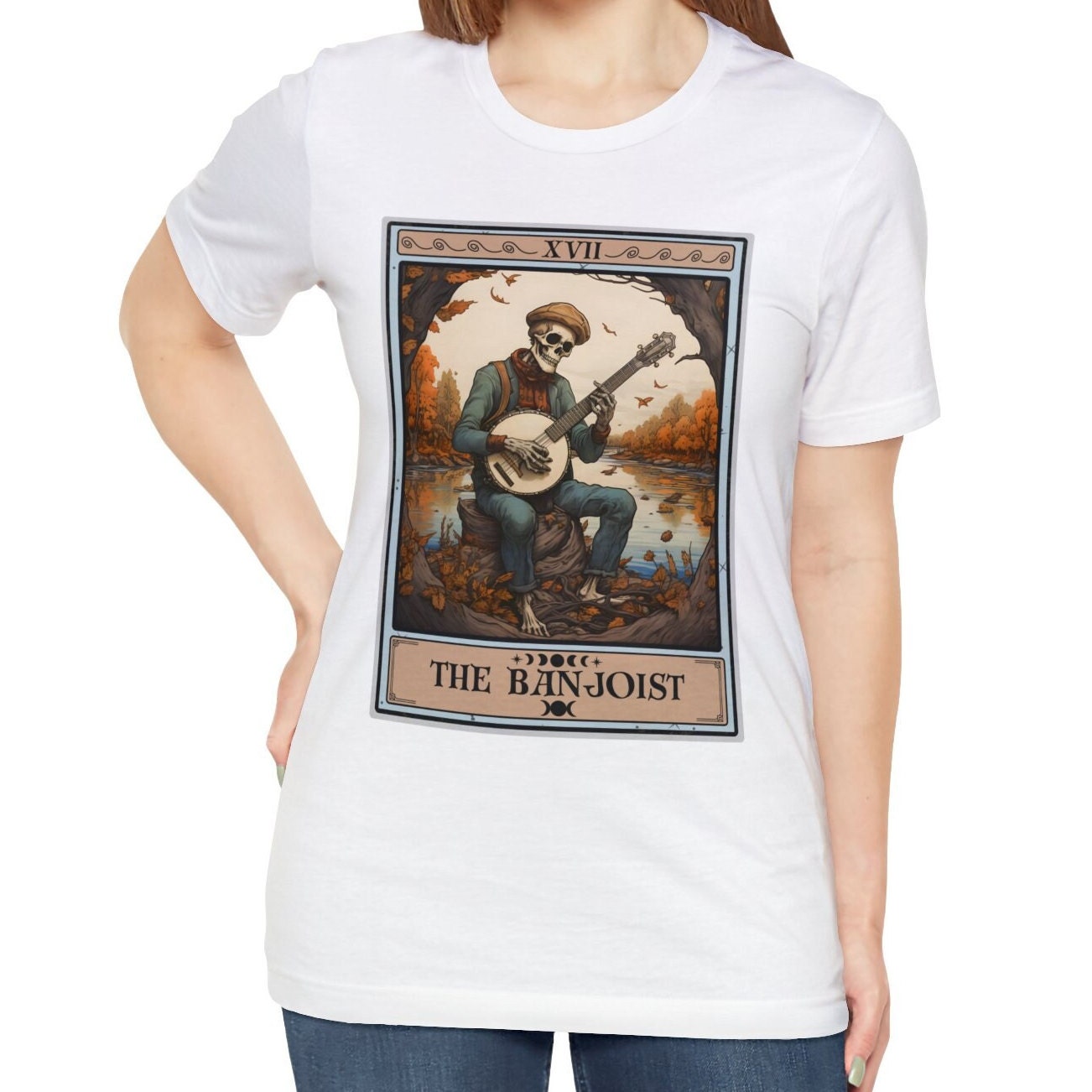 Banjo Player Shirt, The Banjoist Tarot Card Shirt Banjo Shirt Banjo Gifts for Banjoist