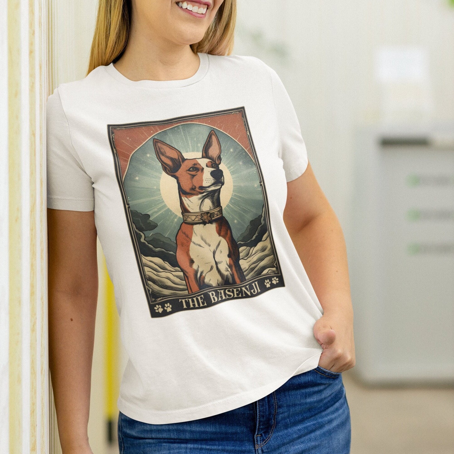 Basenji Tarot Card Shirt - Gifts for Basenji Moms and Owners