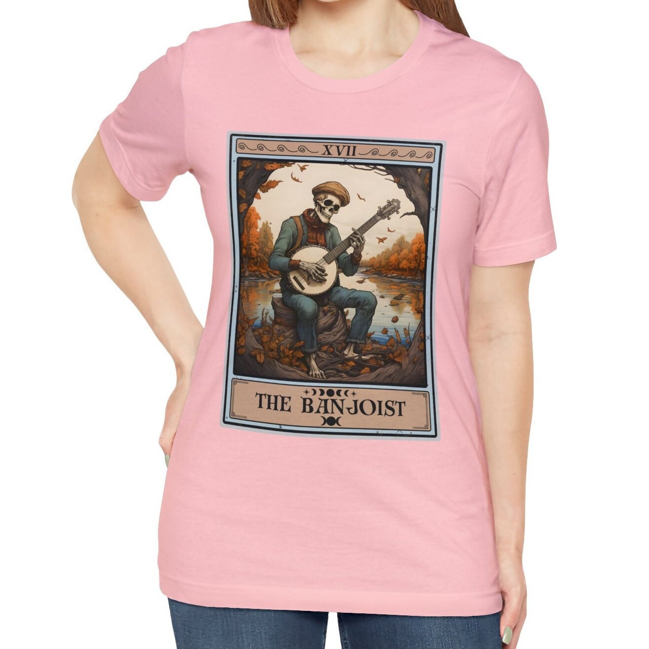 Banjo Player Shirt, The Banjoist Tarot Card Shirt Banjo Shirt Banjo Gifts for Banjoist