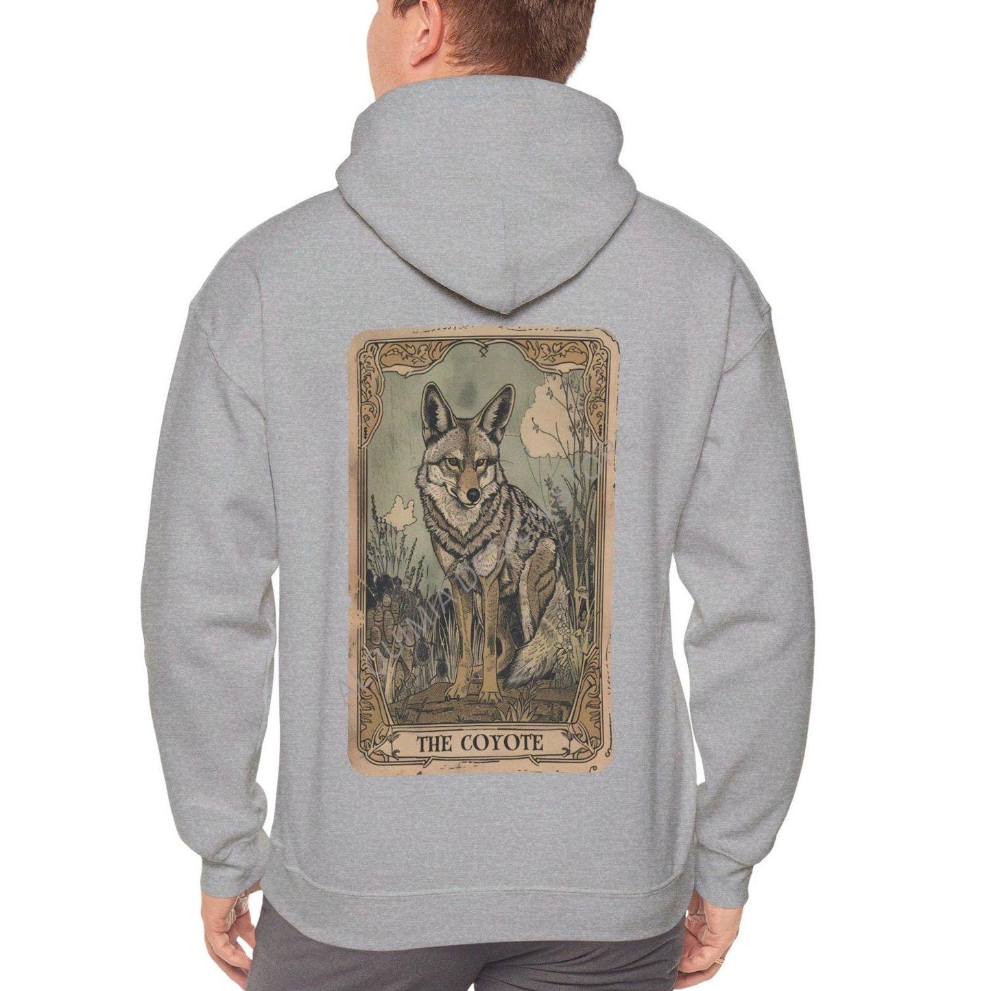 The Coyote Tarot Card Hoodie, Coyote Sweatshirt, Coyote Lover Gifts