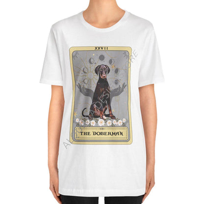 Red Doberman Tarot Card Shirt - Gifts for Doberman Owners
