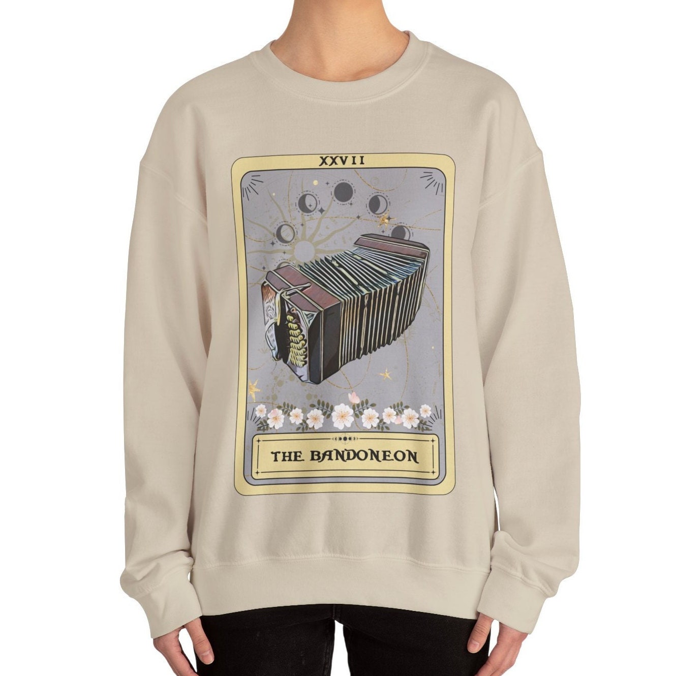 Bandoneon Tarot Card Sweatshirt - Gifts for Bandoneon Players