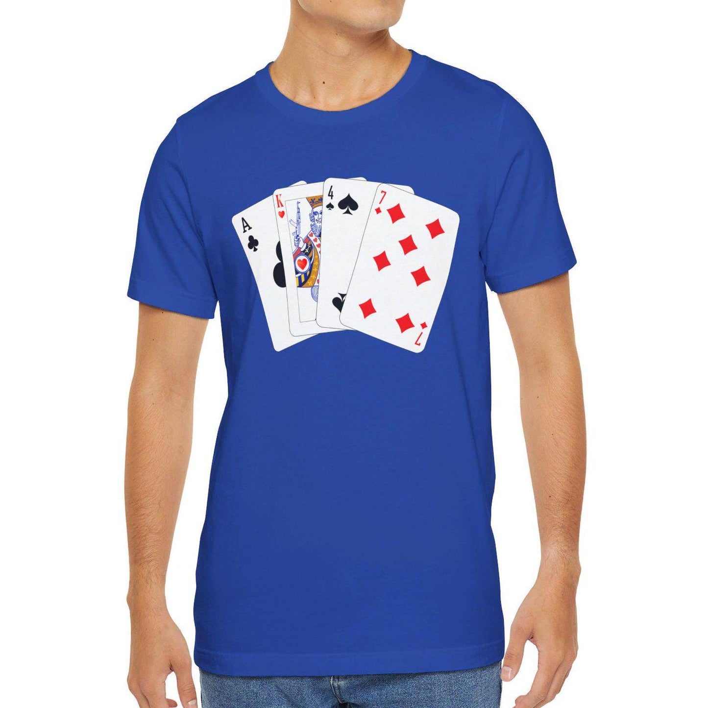 AK-47 Shirt, AK47 Poker Playing Cards T-shirt Kalashnikov Tee