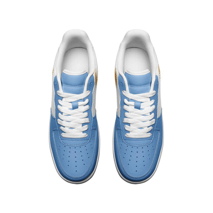 Argentina Flag Sneakers Argentina Unisex Low Top Vegan Leather Sneakers