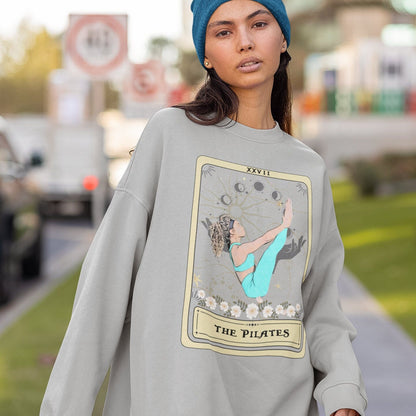 Pilates Sweatshirt, The Pilates Tarot Card Sweatshirt, Pilates Lover Gift