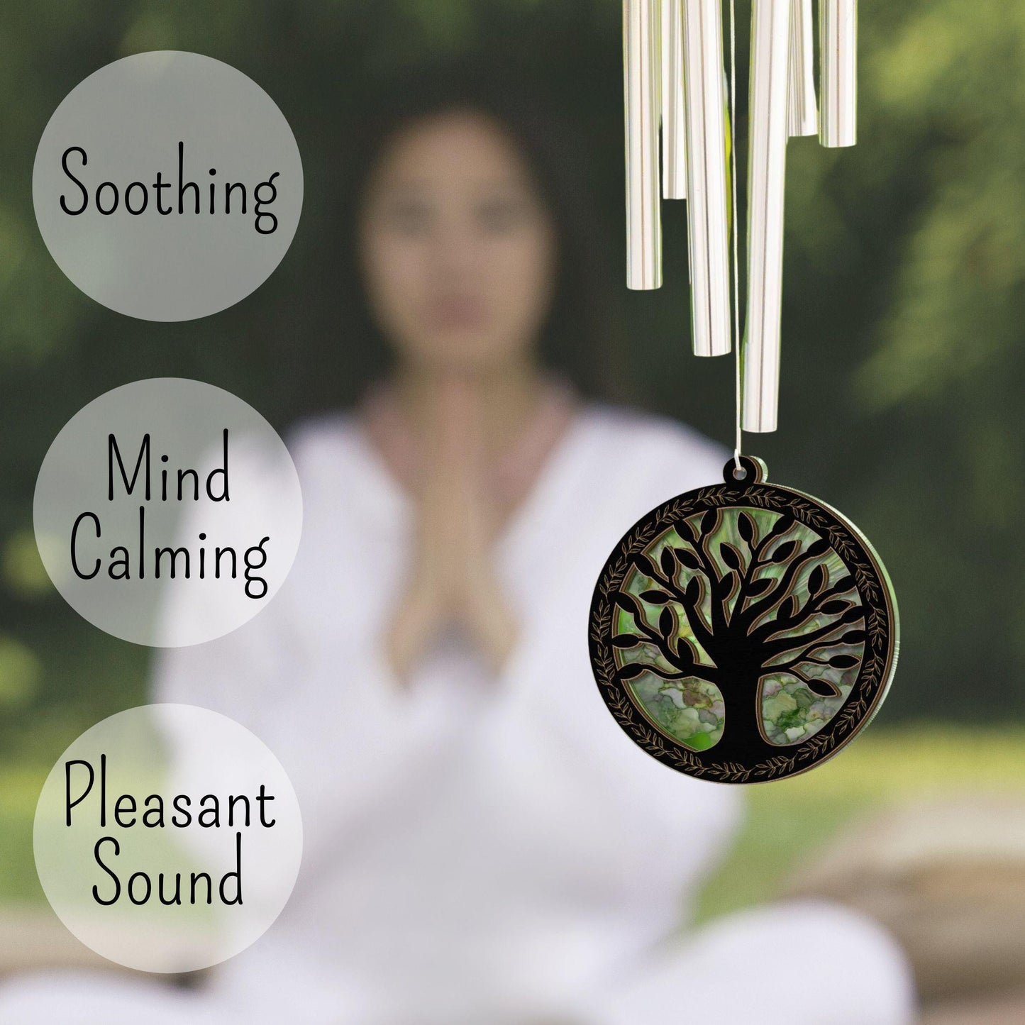 Tree of Life Wind Chime Suncatcher, Protection Home Decor Housewarming Gift