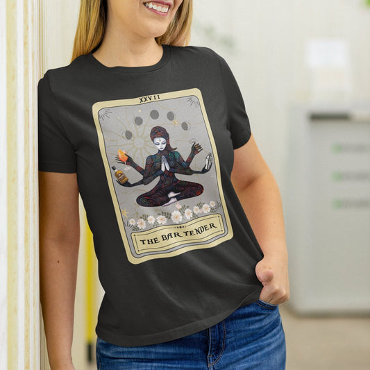 Bartender Goddess Tarot Card Shirt - Gift for Bartending Women