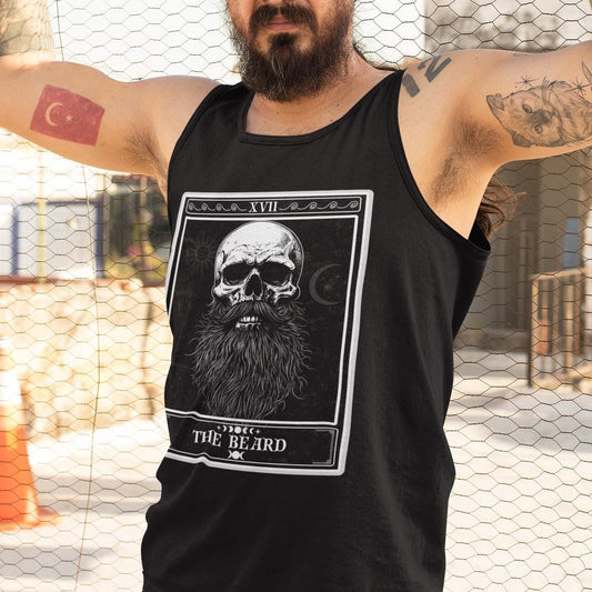 The Beard Tarot Card Tank Top, Beard Shirt
