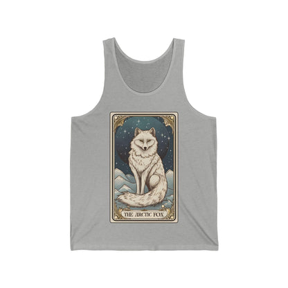 The Arctic Fox Tarot Card Tank Top, White Fox Shirt Arctic Fox