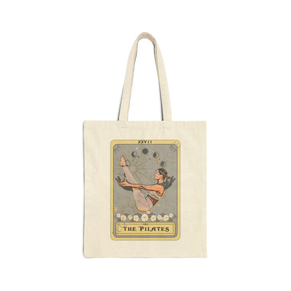 Pilates Tote Bag - Tarot Card Canvas Bag for Pilates Lovers