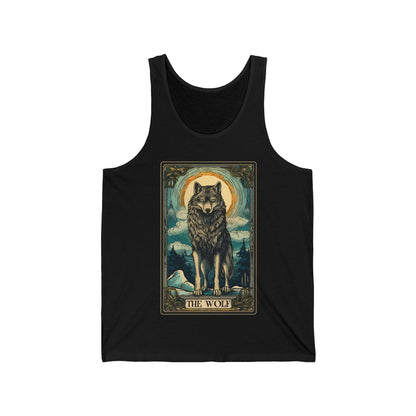 Wolf Tank Top, The Wolf Tarot Card Shirt, Wild Animal Lover Gift