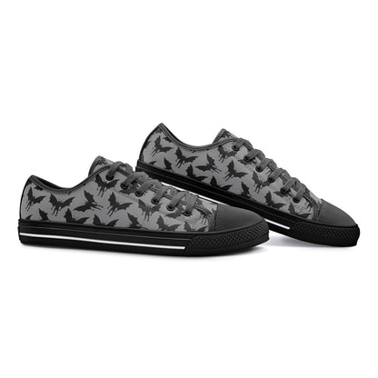 Mothman Sneakers Cryptid Unisex Low Top Canvas Shoes Moth Man