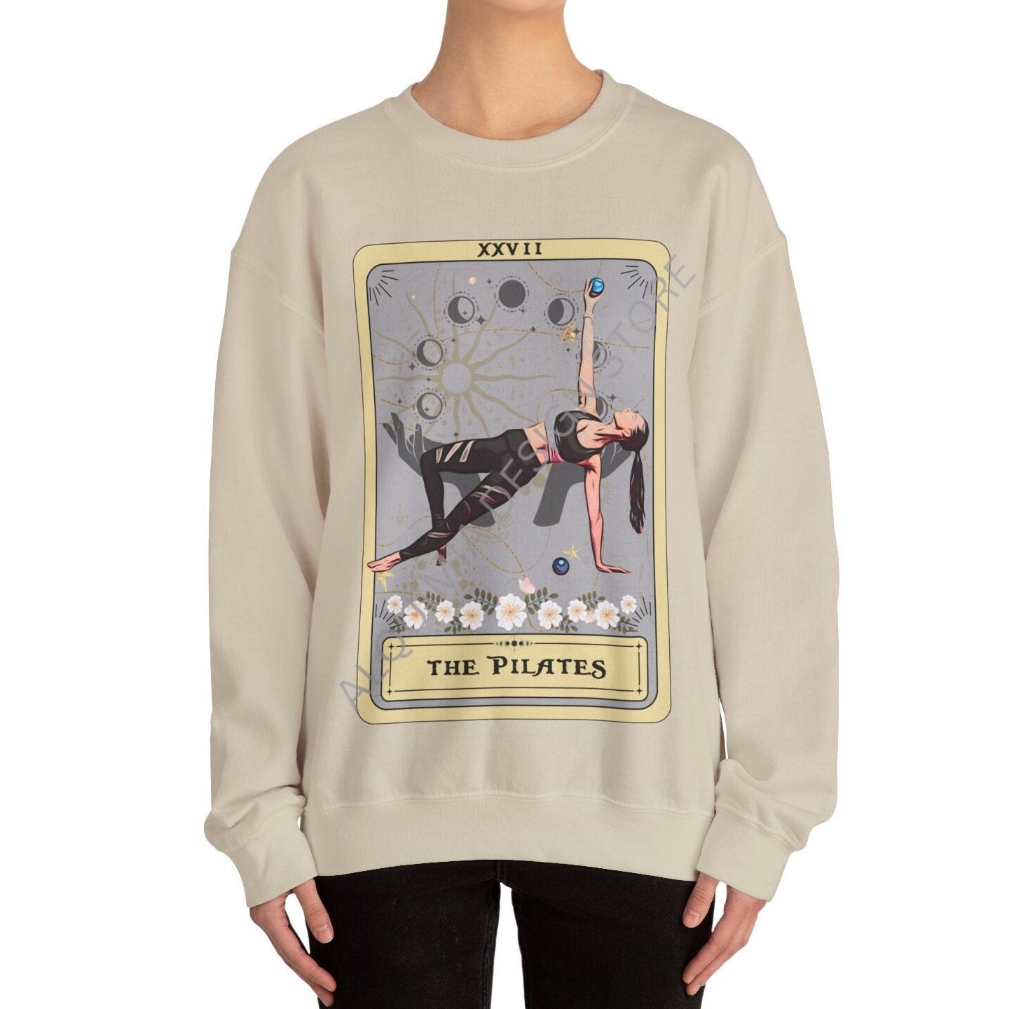 Pilates Tarot Card Sweatshirt - Perfect Gift for Pilates Lovers