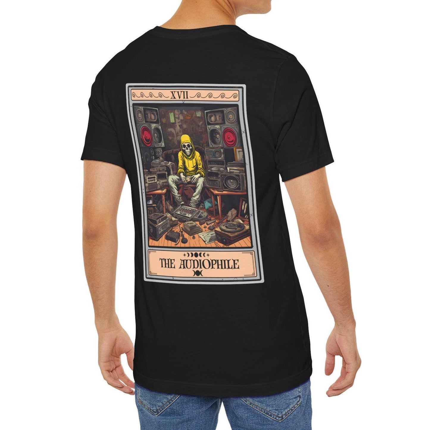 Audiophile Tarot Card Shirt - Back Print Audio Lover Gift