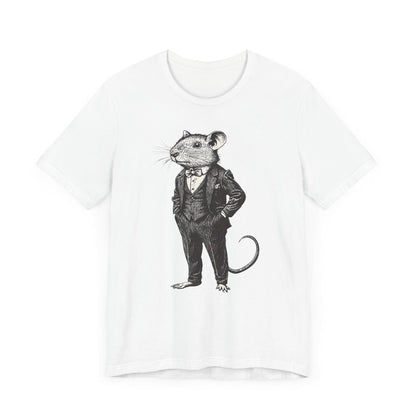 Rat T-Shirt, Rat Wearing Expensive Suit Shirt Stylish Rat