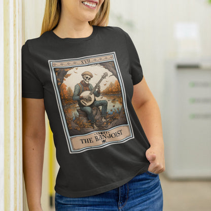 Banjo Player Shirt, The Banjoist Tarot Card Shirt Banjo Shirt Banjo Gifts for Banjoist