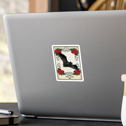 Bat Spirit Animal Tarot Card Sticker - Waterproof Vinyl 3 x 4