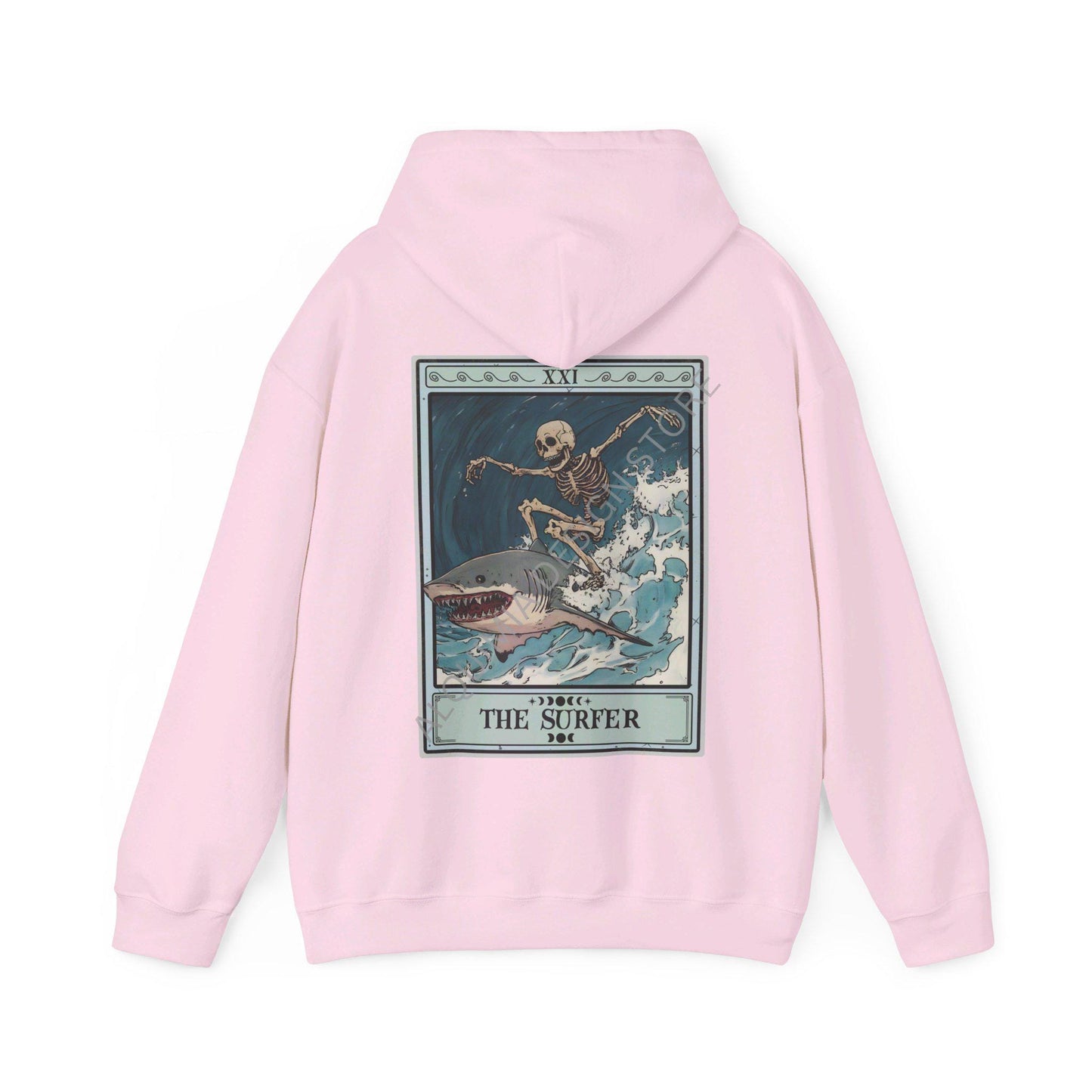 The Surfer Tarot Card Hoodie, Surfing Hoodie for Surfer, Beach Lover Ocean Life