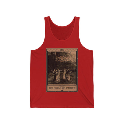 The Circle of Witches Tarot Card Tank Top, Witchy Shirt
