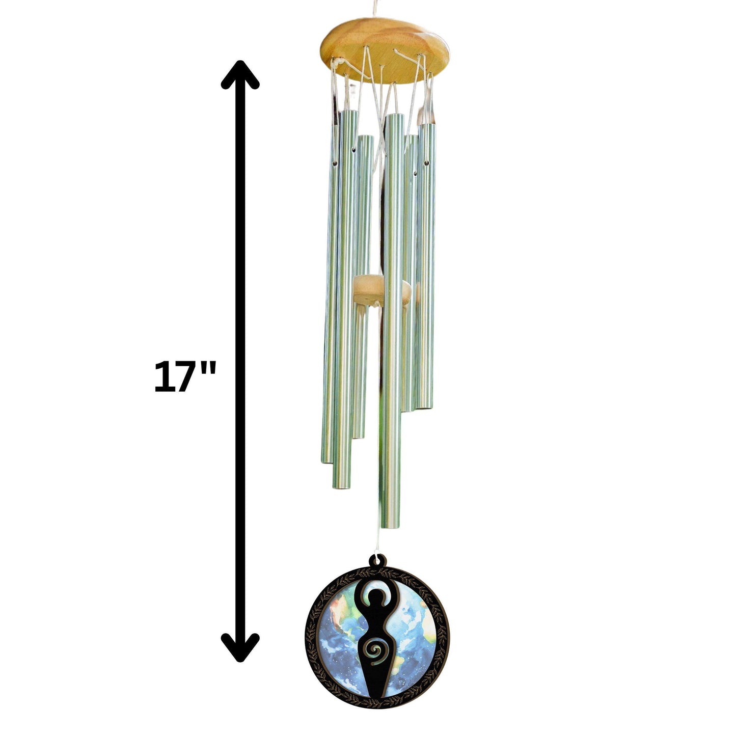 Earth Mother Goddess Wind Chime - Fertility Suncatcher Home Decor