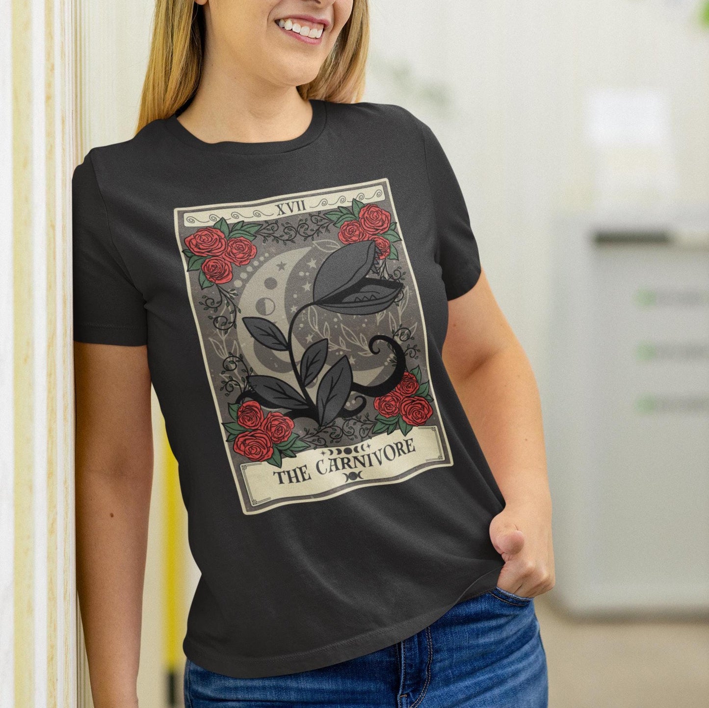 The Carnivore Tarot Card Shirt, Venus Fly Trap Carnivorous Plant Shirt