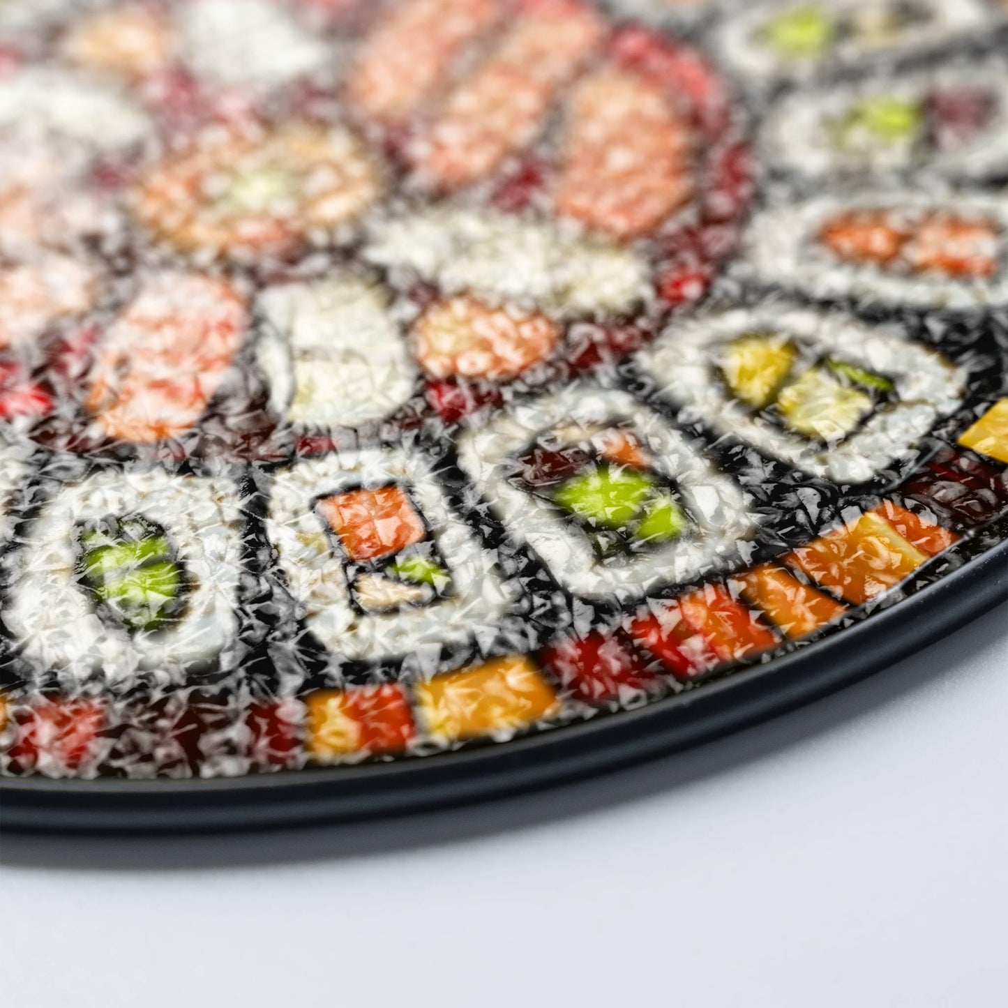 Sushi Stained Glass Japanese Food SunCatcher Sushi Lover Window Hanging Art