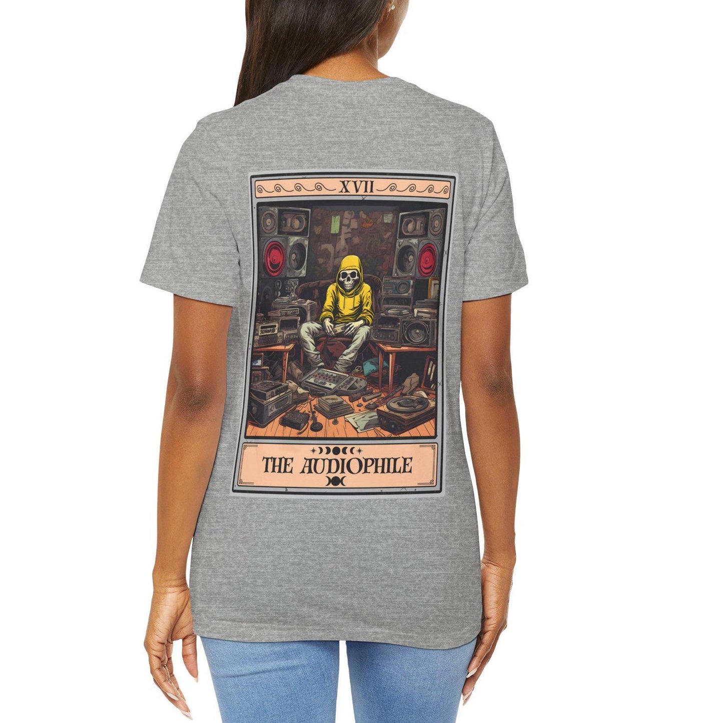 Audiophile Tarot Card Shirt - Back Print Audio Lover Gift